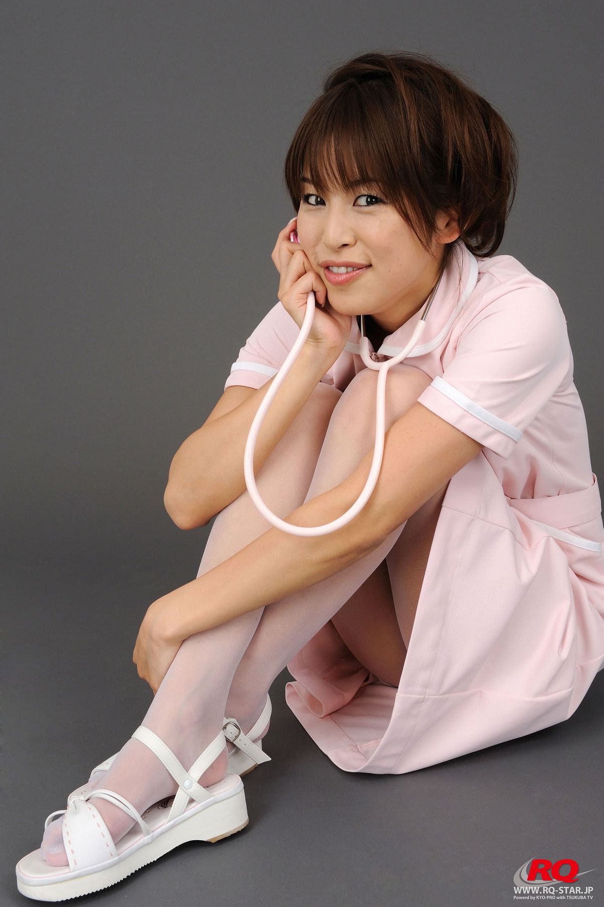 [RQ-Star] No.0019 Umi Kurihara 栗原海 ピンクナース 护士装  Nurse Costume [73P]